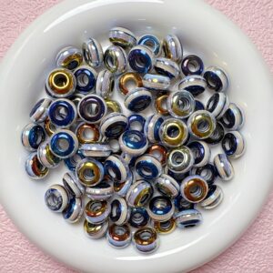 02-black / Size is about 14mm, hole diameter is about 6mm