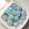 oly-41368a98c715528fa8809ef5f68347d4 Wholesale Purple UV Plated Acrylic Beads with Rubber Feel, Large Hole for DIY Phone Charm and Jewelry Making, Fashion Decorative Accessory, Gift Boutique Resale