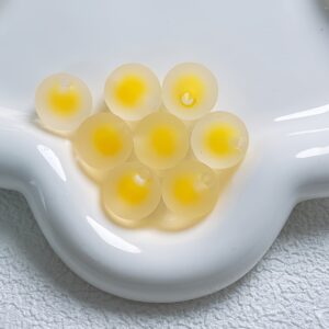 11-yellow / Size is about 12mm, hole diameter is about 2.9mm (sold by the piece)