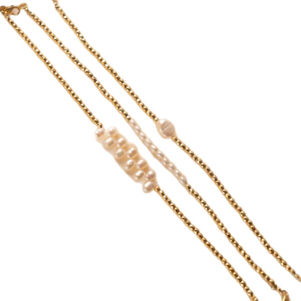 oly-41971afbda4cacb9c0e72c27e5f9db5a Wholesale Chic Flesh Pink Bead Bracelet Geometric Design Stainless Steel Jewelry Accessory For Boutique Resale