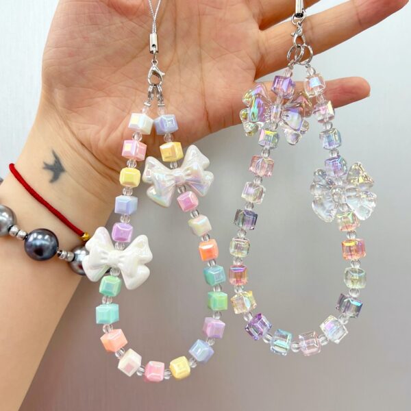 oly-41b1c3f854c7a44eb88452778ee89c4f Wholesale Stylish Prismatic Acrylic Loose Beads UV Coated High Transparency 8mm Square Beads for DIY Jewelry Bracelet Necklace Making Gift Party Craft