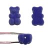 oly-41e80a8a153420e179cbcd2221122bc3 Wholesale Colorful Flocked Bear Beads Acrylic DIY Charm Supplies for Jewelry Making Earrings Fashion Accessory