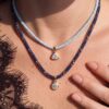 Wholesale Geometric Zircon Multicolor Cord Necklace Stainless Steel Electroplated 18K Gold Tone Fashion Jewelry Gift Boutique Resale