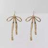 oly-4213494d1c556fa27edee5831fe1a600 Wholesale Chic Bow Earrings Silver Tone Electroplated Copper Party Wear Jewelry Accessory