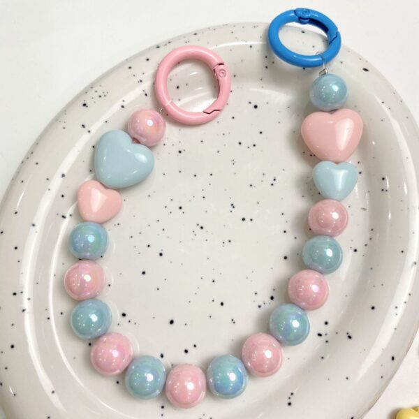 Wholesale Acrylic Candy Color Heart Shaped Beads 14mm 20pcs DIY Jewelry Making Phone Charm Accessory