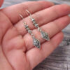 Wholesale Retro Bohemian Pendant Earrings Geometric Design Boutique Resale Women S Jewelry