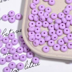 10-light purple / The size is about 8mm, and the aperture is about 1.8 (100 pcs/pack)