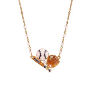 Baseball combination necklace