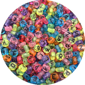 Black characters on color background / 4*7mm(100)