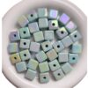 Wholesale Electroplated Acrylic Square Beads (14mm) for DIY Phone Straps, Keychains & Hair Accessories – Trendy Craft Supply