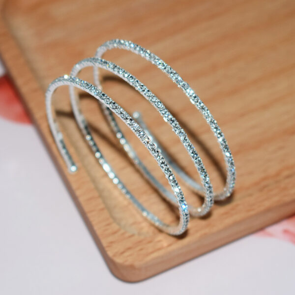 Wholesale Stylish Rhinestone Belly Dance Bracelet Oriental Dance Performance Armlet Jewelry Accessory For Party