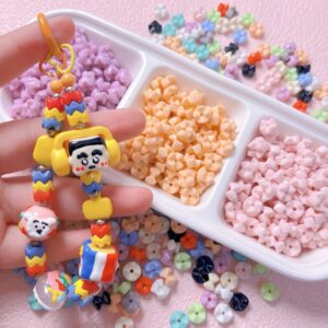 Wholesale Acrylic Loose Beads for DIY Jewelry Making, Phone Charm & Keychain Accessory, Solid Color Stacking Beads, Boutique Resale
