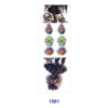 Wholesale 2/8/16pcs Halloween Skull Skeleton Dark Girl Spooky Print Pen and Bookmark Stickers UV DTF Wraps OLY Exclusive