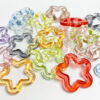 oly-44593614b54d2eff611ce1e05f8b48f2 Wholesale 30mm Clear Acrylic Hollow Star Loose Beads for DIY Jewelry, Phone Charms, Car Hanging - Stylish Jewelry Accessory, Boutique Resale