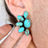 oly-447fa51d4953f2595e045c77554dbefe Wholesale Bohemian Vintage Geometric Flower Turquoise Earrings Chic Jewelry Accessory For Boutique Resale