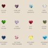 oly-44c16f7ad53d3370dac9810b764e7fce Wholesale Fashion Titanium Steel 18K Gold Plated January Birthstone Heart Pendant Necklace Jewelry Accessory