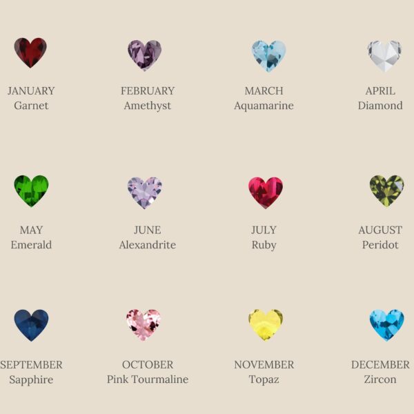 oly-44c16f7ad53d3370dac9810b764e7fce Wholesale Fashion Titanium Steel 18K Gold Plated January Birthstone Heart Pendant Necklace Jewelry Accessory