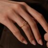 oly-44cecd3249cb671397475b52e0eeaba9 Wholesale Mushroom Themed Open Ring Fashion Accessory Copper Electroplated Jewelry Gift