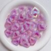 oly-452968ef887a1e5377758f77c70a22ed Wholesale Two-Tone Acrylic Hollow Heart Beads DIY Jewelry Accessory for Earrings, Phone Strap, Bag Chain – Boutique Resale