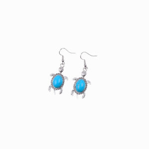 Turquoise turtle earrings