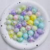 Wholesale Electroplated Acrylic Two-Tone Purple Starry Luminous Beads - DIY Phone Strap, Keychain & Car Charm Fashion Accessory