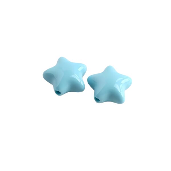 Wholesale Acrylic Candy-Colored Five-Pointed Star Loose Beads for DIY Phone Charms, Keychains, Craft Supply and Fashion Accessory Making