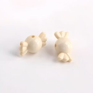 14-beige / Size is about 21*11mm, hole diameter is about 2.3mm