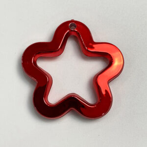 12# hollow five-pointed star metal Red