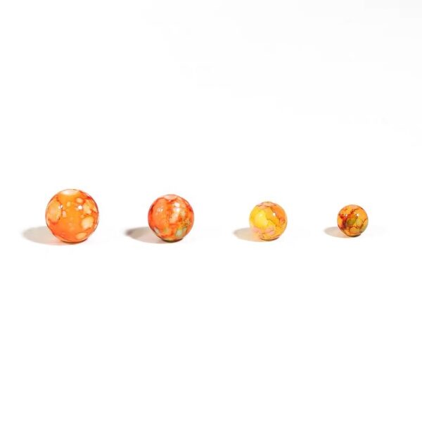 oly-471dec82c8006eb4a98bd8f6b2fa4f94 Wholesale Vintage Acrylic Flower Beads 8mm 50pcs Ceramic Look Round Loose Beads for DIY Jewelry Making Fashion Accessory Gift