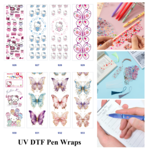 oly-47644715726ec5379e15e1b311ed5cae Wholesale 2/8/16pcs Cute Cartoon Cat Lock Heart & Colorful Butterfly Print Pen and Bookmark Stickers UV DTF Wraps OLY Exclusive