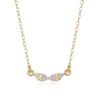 Wholesale Geometric Zircon Pendant Necklace Stainless Steel Stainless Steel Electroplated Fashion Accessory Gift For Boutique Resale