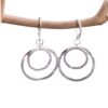 oly-479912c16035d5f83fbef5fe22fa3e8f Wholesale Vintage Double Layer Hammered Round Hoop Pendant Earrings For Women Zinc Alloy Gift And Boutique Resale