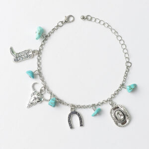 Denim style bracelet