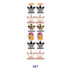 Wholesale 2/8/16pcs Tiger Skull Rose Lady Figure Daisy & Sport Cartoon Print Pen and Bookmark Stickers UV DTF Wraps OLY Exclusive