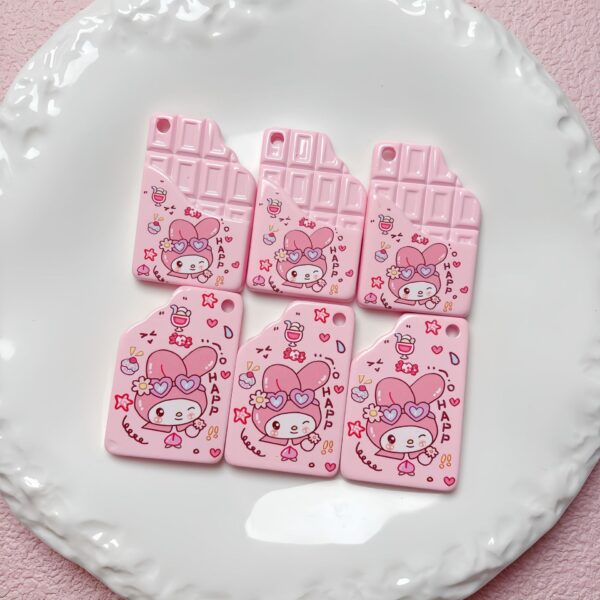 Wholesale Trendy Cartoon Printed Acrylic Pendant with Hanging Hole, DIY Phone Chain Keychain Accessory for Everyday Use and Boutique Resale OLY Exclusive