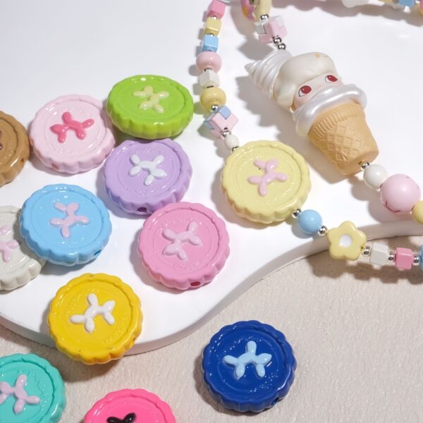 oly-4888cd2e8117f72bf80b4758aa601651 Wholesale Cute Balloon Dog Acrylic Beads Baked Enamel Finish DIY Phone Charm Jewelry Accessory for Boutique Resale