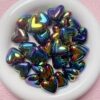 Wholesale Stylish Cream Acrylic Heart Beads UV Color Plated for DIY Phone Strap Car Hanging Jewelry Making Accessory