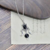 Wholesale Dark Punk Retro Moon Pendant Necklace Antique Silver Zinc Alloy Fashion Accessory For Gift And Boutique Resale