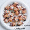 Wholesale Cute Cartoon Silicone Beads UV Plated Loose Beads for DIY Phone Charm Jewelry Making Craft Supply