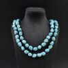oly-48dcf9e2ce2ec309b829baf7aa8748fc Wholesale Vintage Irregular Blue Turquoise Long Wrap Sweater Chain Necklace Fashion Jewelry Accessory