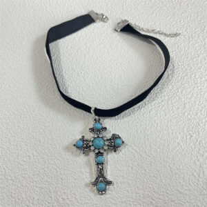 a cross necklace