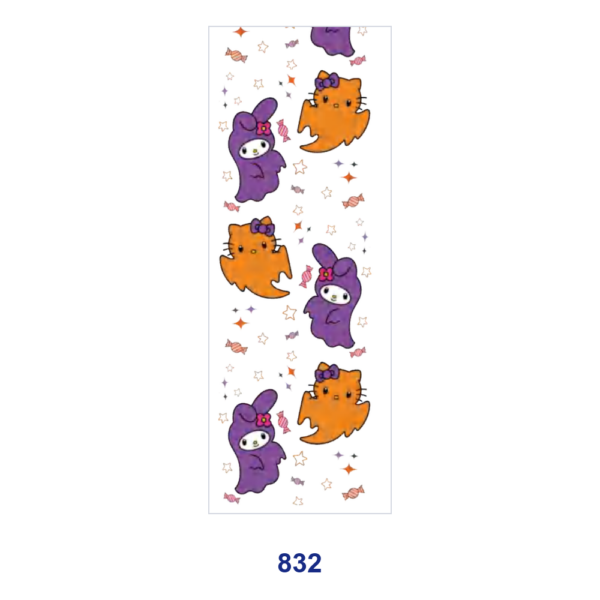 Wholesale 2/8/16pcs Colorful Butterfly Ghost Cartoon Character & Badge Text Print Pen and Bookmark Stickers UV DTF Wraps OLY Exclusive