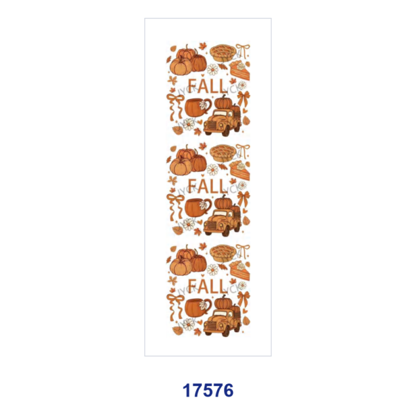 Wholesale 2/8/16pcs Autumn Fall Forest Maple Pumpkin Pen and Bookmark Stickers UV DTF Wraps