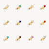 oly-49af6fc3093d4c81fc292767e724defc Wholesale Zodiac Earrings Titanium Steel Diamond Constellation Studs Jewelry Accessory For Boutique Resale