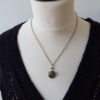 Wholesale Retro Dragonfly Green Crystal Women S Pendant Necklace Stylish Party Bohemian Jewelry Accessory