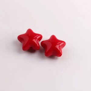 10-red / Size is about 21*23mm, hole diameter is about 2.8mm