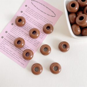 06-brown / The size is about 16mm, the hole diameter is about 6mm (sold by piece)