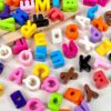 oly-4a562a54b374837aab225008c1948006 Wholesale Colorful Acrylic Alphabet Loose Beads Large Hole DIY Charms for Phone Bag Keychain Making