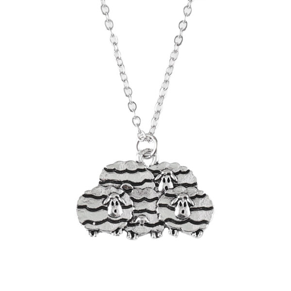 Wholesale Chic Bohemian Cloud Sheep Jewelry Set Earrings Necklace Bracelet Zinc Alloy Fashion Accessory