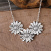 oly-4aefd37d6bd96c9838e0e24ebe296cc4 Wholesale Bohemian Sunflower Pendant Necklace Ancient Silver Zinc Alloy Boutique Resale